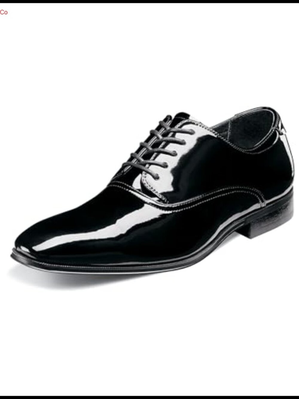 Mens Alzano Plain Toe Oxford Faux Leather Memory Foam Formal Lace-Up Shoe